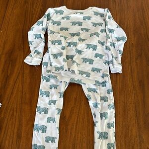 Parade Organics Bear PJ set
